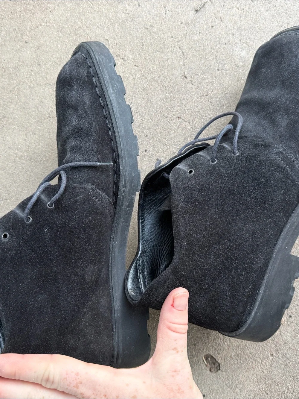 Salvatore Ferragamo Men's Black Suede Chukka Boots